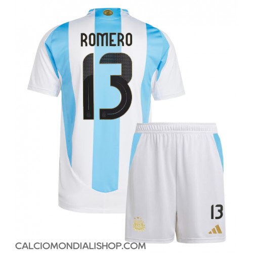 Maglie da calcio Argentina Cristian Romero #13 Prima Maglia Bambino Copa America 2024 Manica Corta (+ Pantaloni corti)